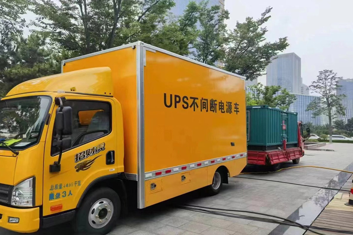 盐城发电机租赁施工现场