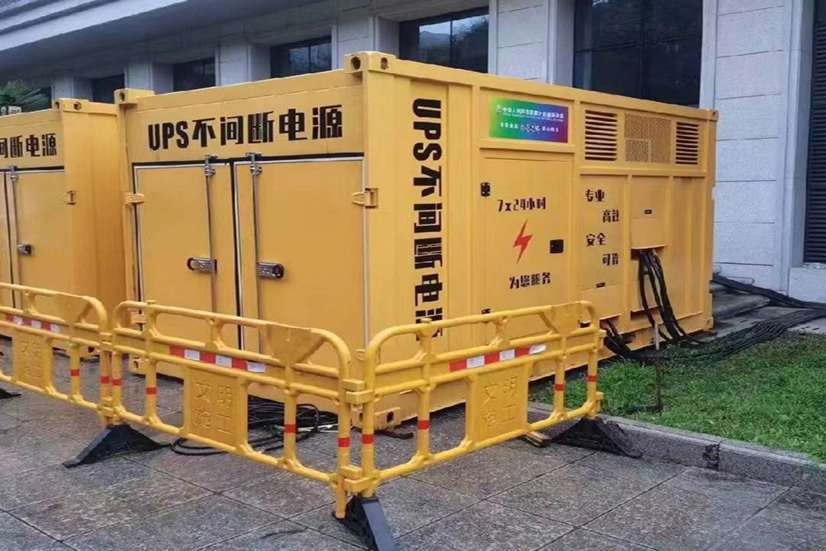 盐城发电机租赁施工现场